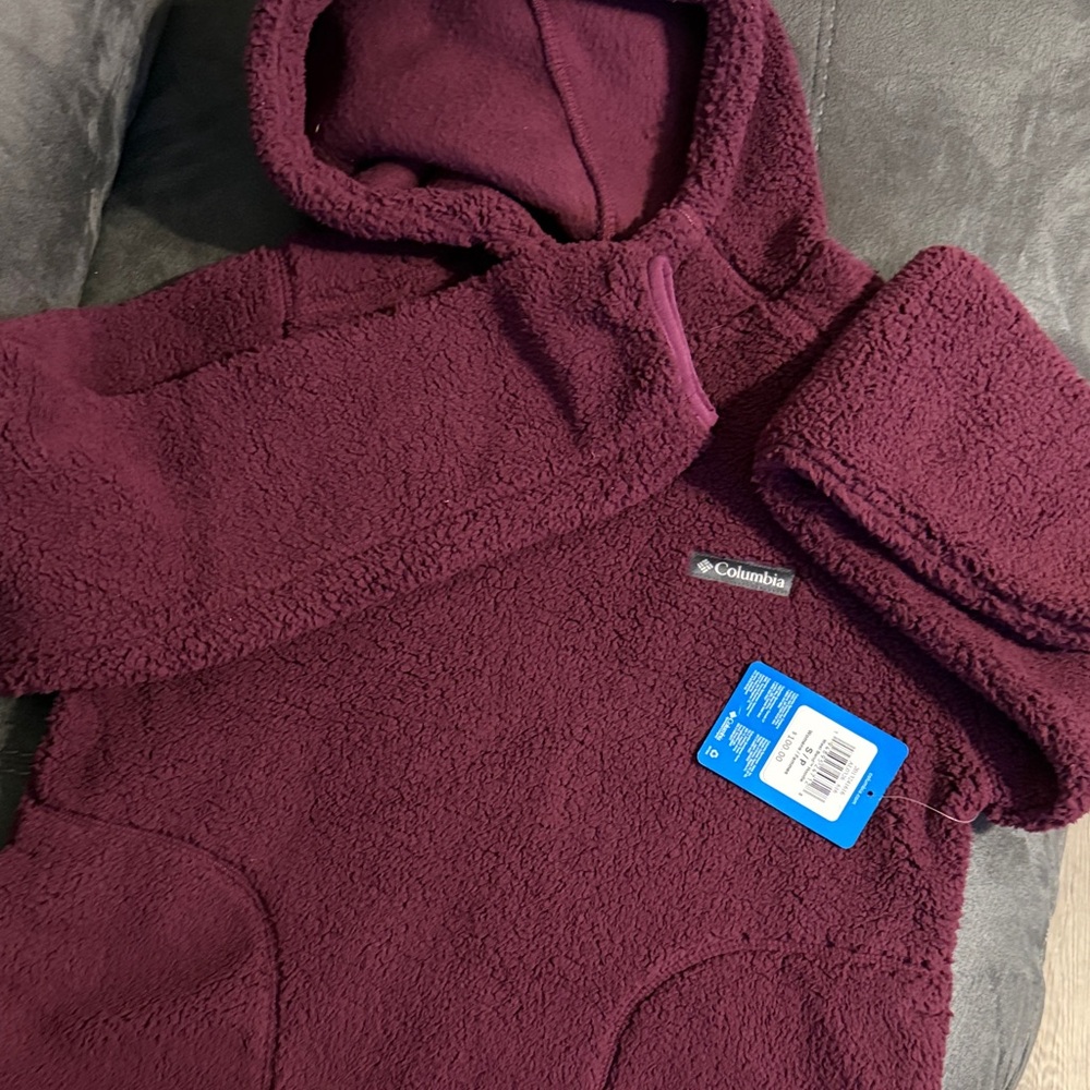 Columbia Kids' Maroon Fleece Hoodie